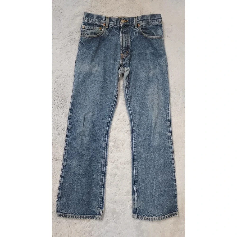 Vintage Levis 517 Jeans Mens 32x30 Grunge Thrashed Blue Bootcut Cowboy Blue 2007